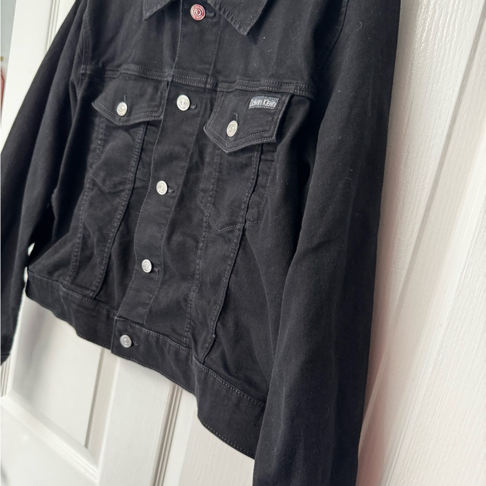 Calvin Klein Black Button-Up Jacket - Picture 3 of 9
